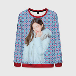 Свитшот мужской Blackpink Jennie Kim Blackpink winter style, цвет: 3D-красный