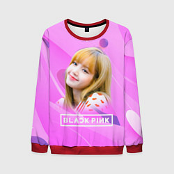 Свитшот мужской Blackpink Lisa pink, цвет: 3D-красный