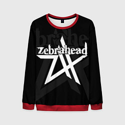 Свитшот мужской Zebrahead - logo, цвет: 3D-красный