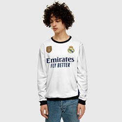 Свитшот мужской Лука Модрич Реал Мадрид форма 2324 домашняя, цвет: 3D-черный — фото 2