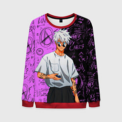 Свитшот мужской Модный Сатору Годжо - Магическая битва, цвет: 3D-красный