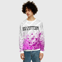 Свитшот мужской Led Zeppelin rock legends: символ сверху, цвет: 3D-белый — фото 2