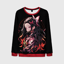 Свитшот мужской Незуко комадо из клинка, цвет: 3D-красный