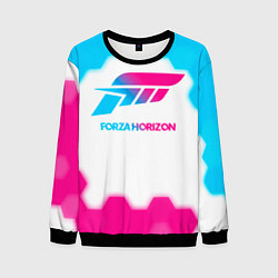 Свитшот мужской Forza Horizon neon gradient style, цвет: 3D-черный