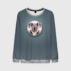 Свитшот мужской Забавная коала, цвет: 3D-меланж