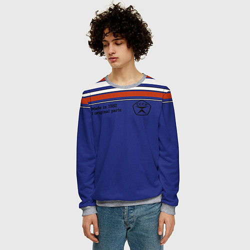 Мужской свитшот Made in 1982 / 3D-Меланж – фото 3