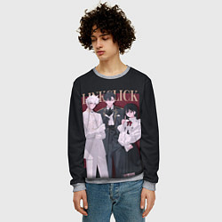 Свитшот мужской Агенты времени - персонажи, цвет: 3D-меланж — фото 2