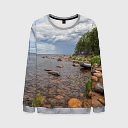 Мужской свитшот Лодка на Ладоге