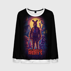 Свитшот мужской Five Nights at Freddys horror, цвет: 3D-белый