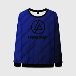 Свитшот мужской Linkin park лого градиент, цвет: 3D-черный