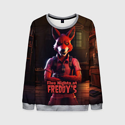 Свитшот мужской Five Nights at Freddys Mangle, цвет: 3D-меланж