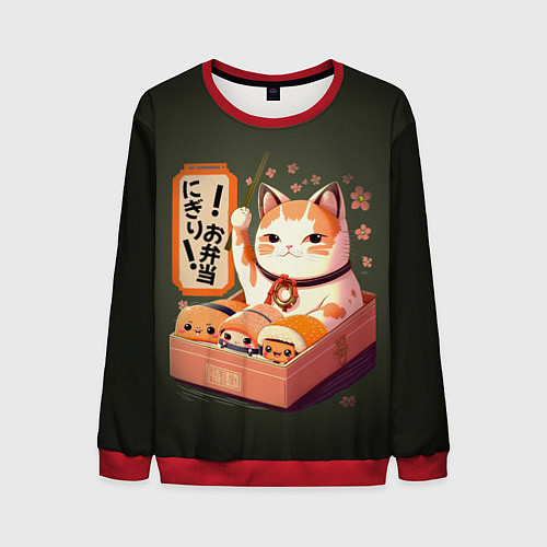 Мужской свитшот Запорный клапан / 3D-Красный – фото 1