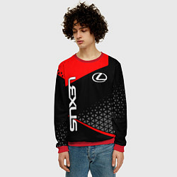 Свитшот мужской Lexus - red sportwear, цвет: 3D-красный — фото 2