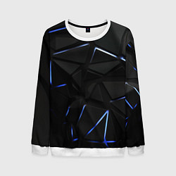 Мужской свитшот Black texture neon line