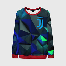 Свитшот мужской Juventus blue abstract logo, цвет: 3D-красный