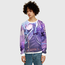 Свитшот мужской О моём перерождении в слизь Римуру, цвет: 3D-белый — фото 2