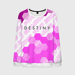Свитшот мужской Destiny pro gaming: символ сверху, цвет: 3D-белый