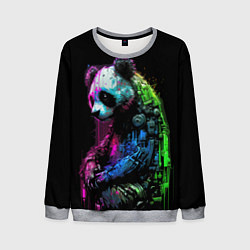 Свитшот мужской Панда в краске, цвет: 3D-меланж