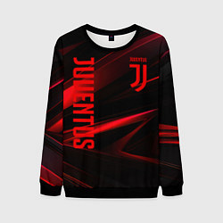 Мужской свитшот Juventus black red logo