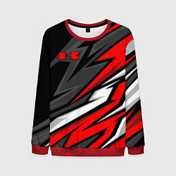 Свитшот мужской Kawasaki - red uniform, цвет: 3D-красный
