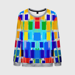 Мужской свитшот Colorful strips - pop art - vogue