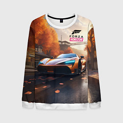 Свитшот мужской Forza Horison осенний пейзаж, цвет: 3D-белый