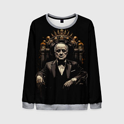 Свитшот мужской Дон Вито Корлеоне крестный отец, цвет: 3D-меланж