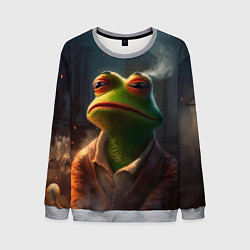 Свитшот мужской Frog Pepe, цвет: 3D-меланж