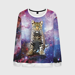 Свитшот мужской Space leopard, цвет: 3D-белый