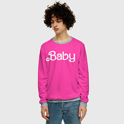 Свитшот мужской Барби ребенок, цвет: 3D-меланж — фото 2