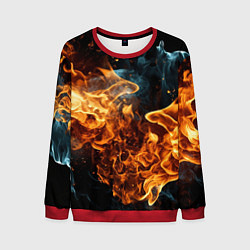 Мужской свитшот Пламя огня фон