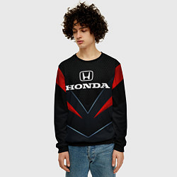 Свитшот мужской Honda - технологии, цвет: 3D-черный — фото 2