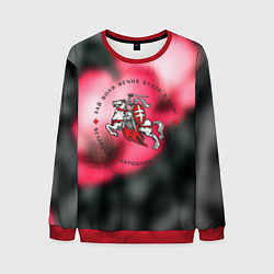 Свитшот мужской Беларусь земля свободы, цвет: 3D-красный