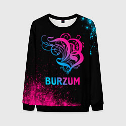 Свитшот мужской Burzum - neon gradient, цвет: 3D-черный