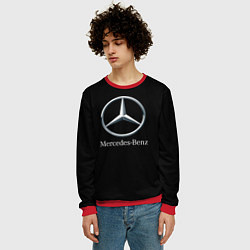 Свитшот мужской Mercedes-benz sport auto, цвет: 3D-красный — фото 2