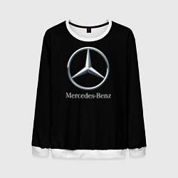 Свитшот мужской Mercedes-benz sport auto, цвет: 3D-белый