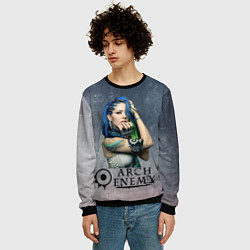 Свитшот мужской Arch Enemy Alissa White-Gluz, цвет: 3D-черный — фото 2