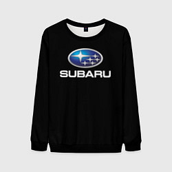 Свитшот мужской Subaru sport auto car, цвет: 3D-черный