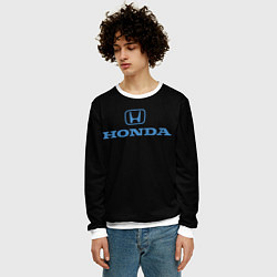 Свитшот мужской Honda sport japan, цвет: 3D-белый — фото 2