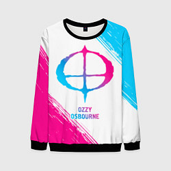 Свитшот мужской Ozzy Osbourne neon gradient style, цвет: 3D-черный