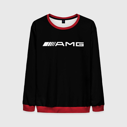 Мужской свитшот Amg sport mercedes / 3D-Красный – фото 1