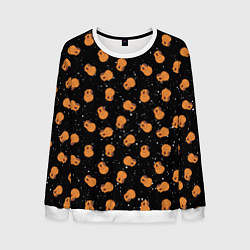 Мужской свитшот Мини капибары в космосе