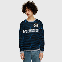 Свитшот мужской Энцо Фернандес форма Челси 23-24 гостевая, цвет: 3D-меланж — фото 2