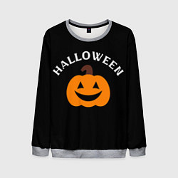 Свитшот мужской Halloween и тыква, цвет: 3D-меланж