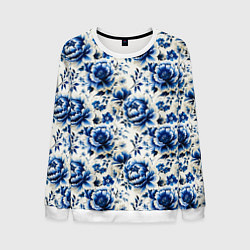 Мужской свитшот Гжель узор паттерн