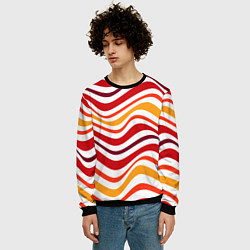 Свитшот мужской Модные линии, цвет: 3D-черный — фото 2