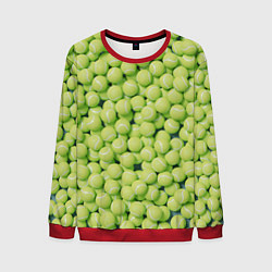 Свитшот мужской Много теннисных мячей, цвет: 3D-красный