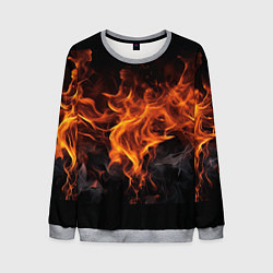 Мужской свитшот Огонь и дым