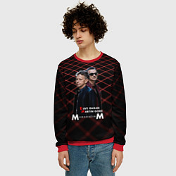 Свитшот мужской Depeche Mode - Dave Martin memento mori tour, цвет: 3D-красный — фото 2