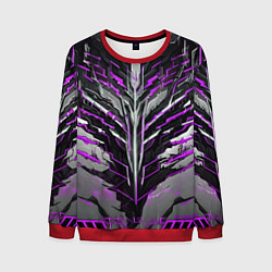 Мужской свитшот Киберпанк доспех фиолетовый